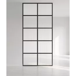 Sienelė su rifliuotu stiklu