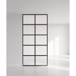 Sienelė su rifliuotu stiklu