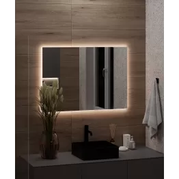 Stačiakampis veidrodis su galiniu LED apšvietimu